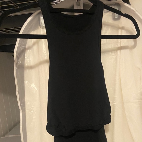 Old Navy Black Ribbed Stretch Knit Mid-Calf Dress with Shelf Bra Size L - Picture 4 of 4